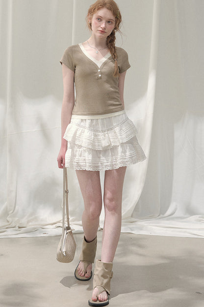 Ripples of the Sea Lace Skirt
