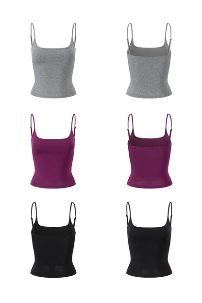 Long-Sleeved Top and Camisole Set