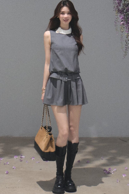 Stand Collar Jellyfish Dress