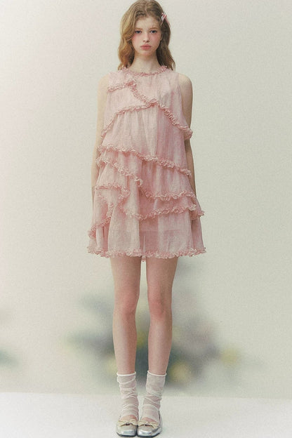 Pink Mist Layered Dress