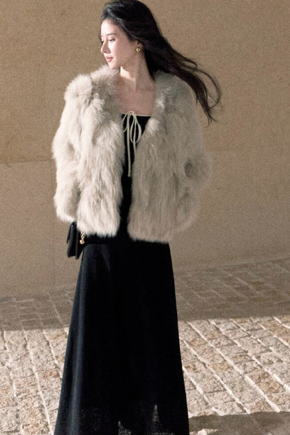 Short Fox Fur Jacket