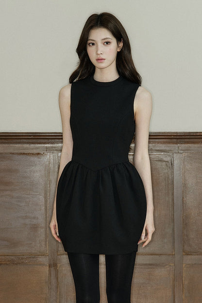 Sleeveless Round Neck Dress