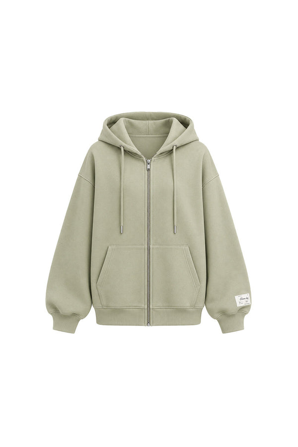 Loose Zip-Up Hoodie