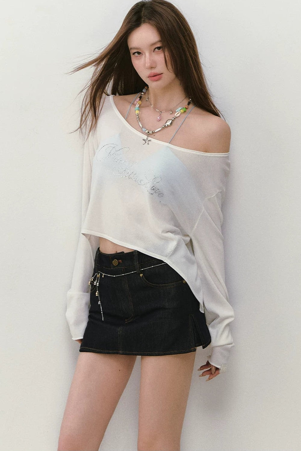 Wendbare Strassbluse