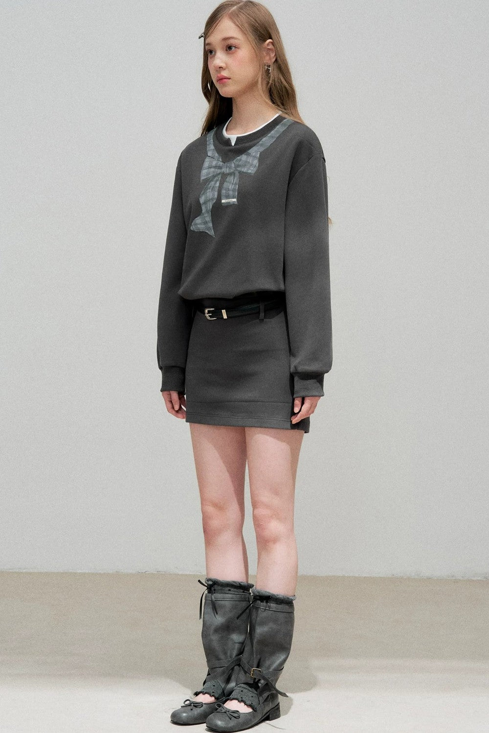 Printed Hoodie Dress