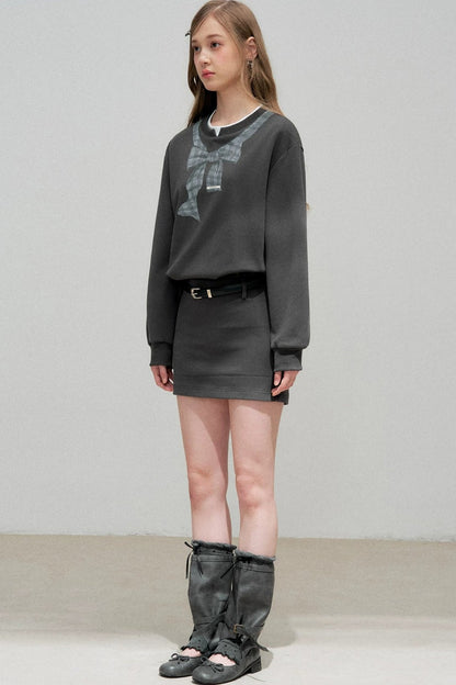 Printed Hoodie Dress