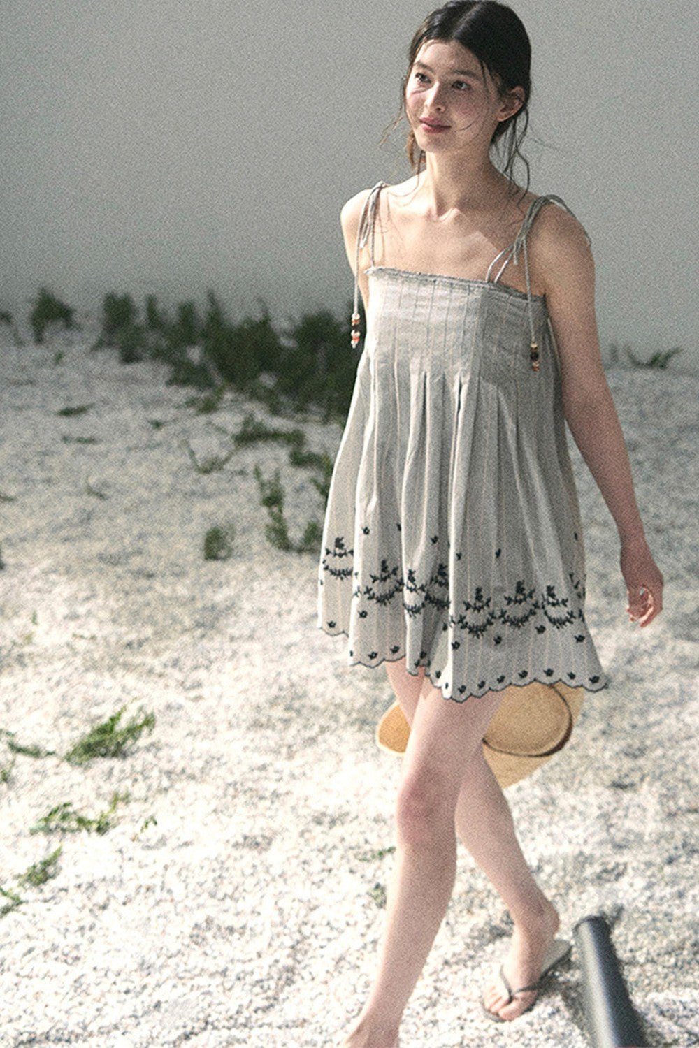 Double-Sided Wave Hem Dress