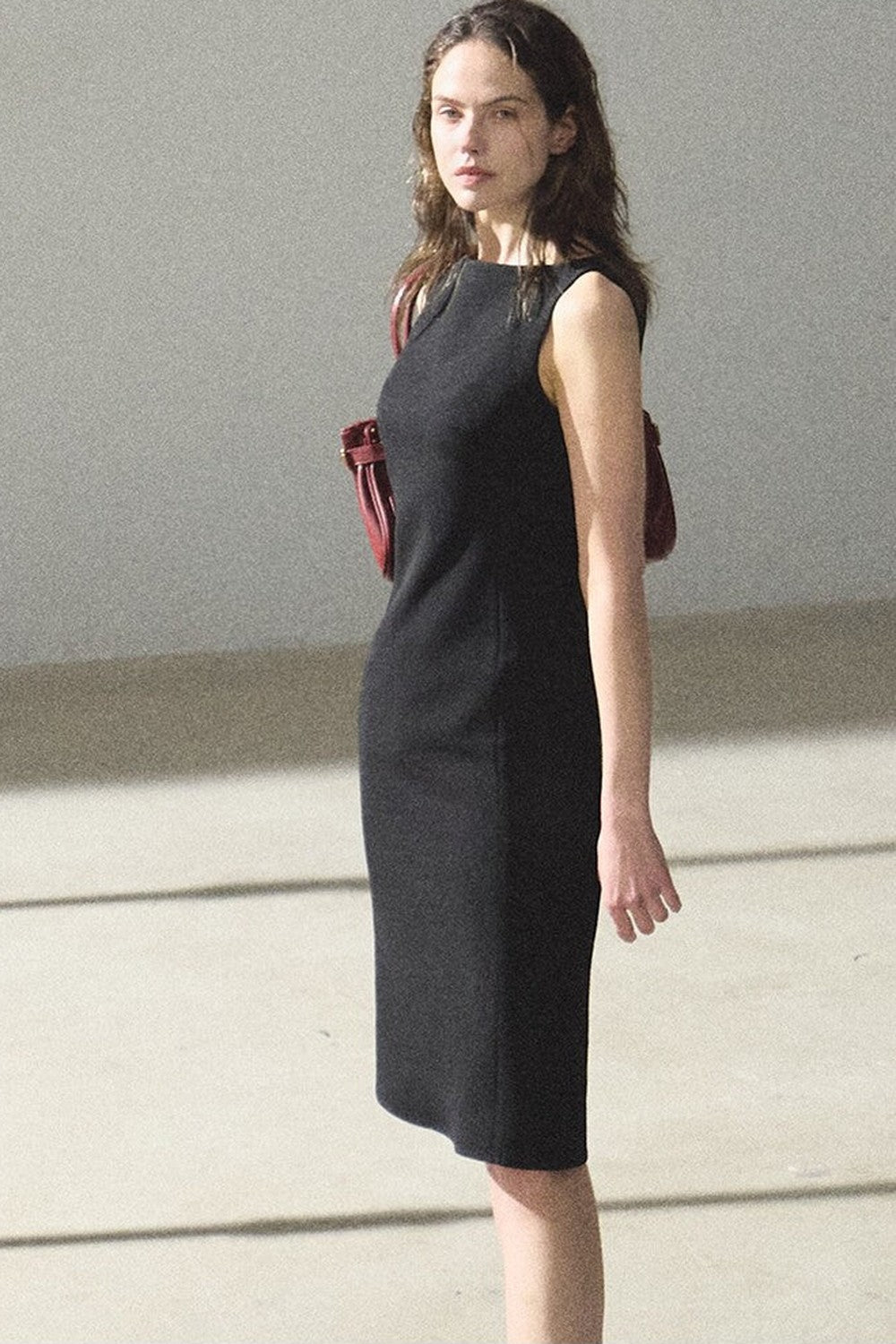 Acetate Black Tank Dress