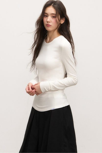 White Wool Knit Top Set-Up