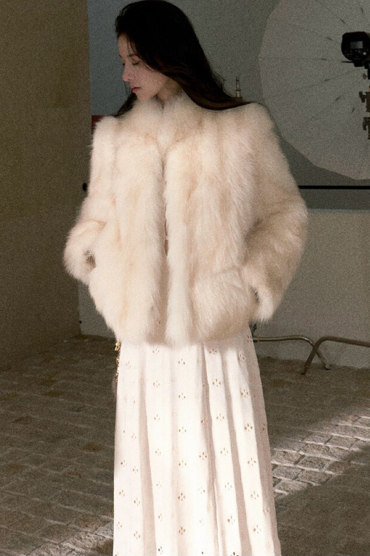 Fur Gradient Dyed Jacket