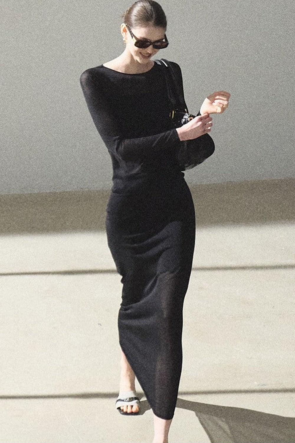 Long Sleeve Lyocell Layered Top