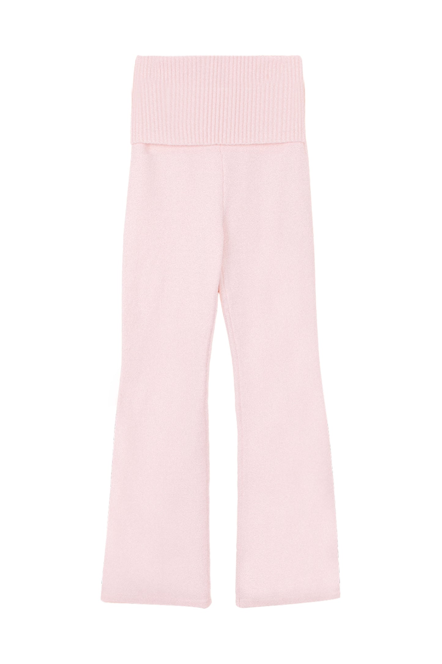 Pink Porcelain Off-Shoulder Knit Set-Up