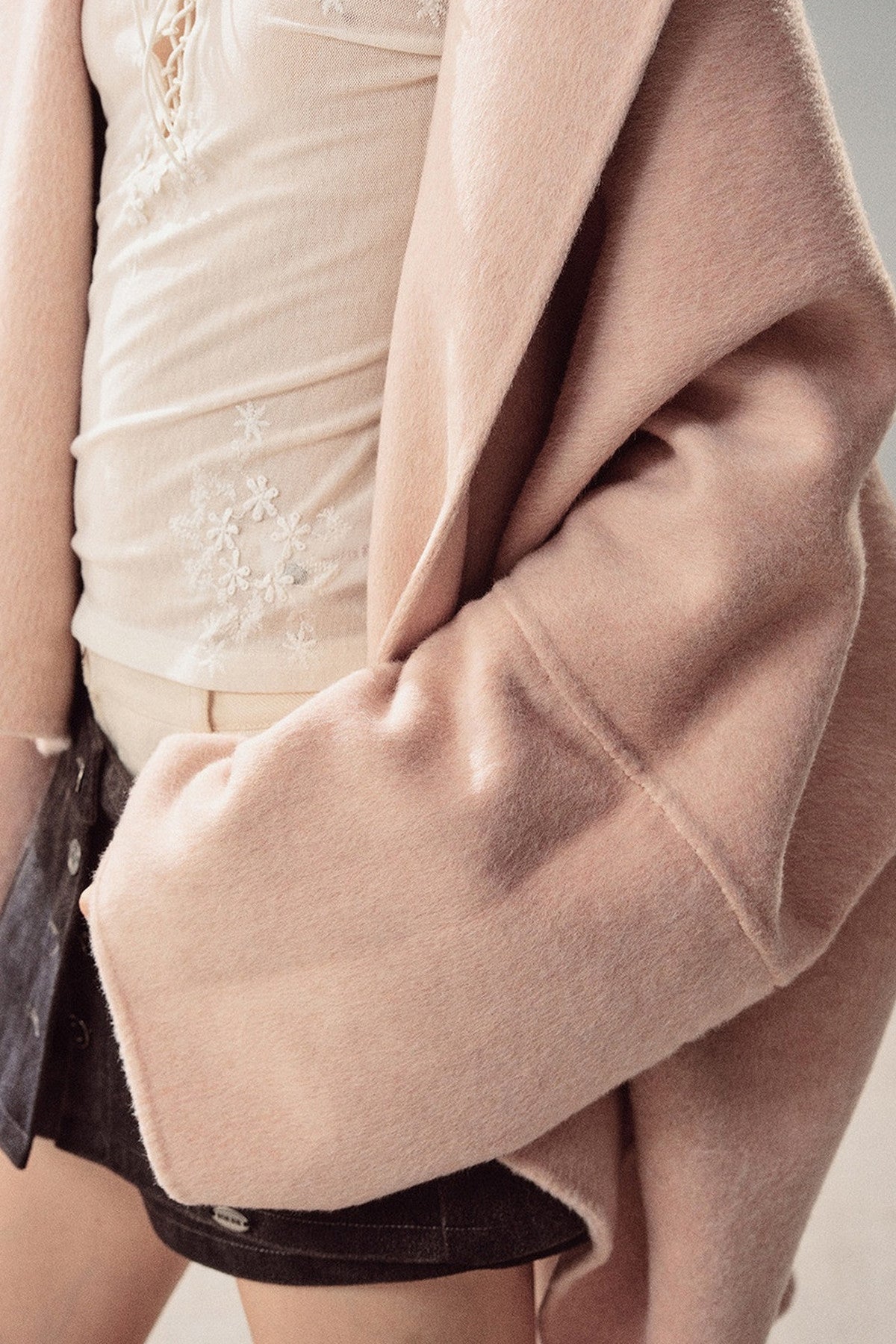 Double-Sided Woolen Shawl Coat