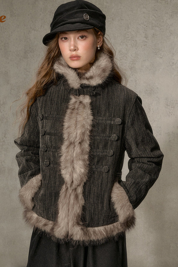 Napoleon Collar Down Jacket