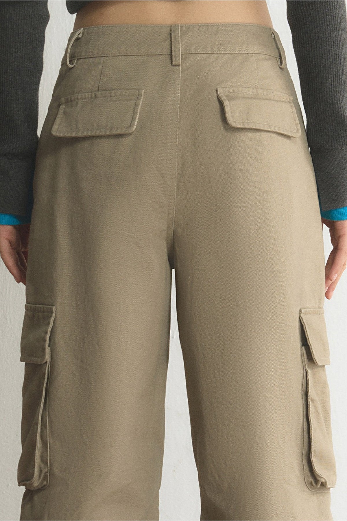 High-Waisted Wide-Leg Cargo Pants