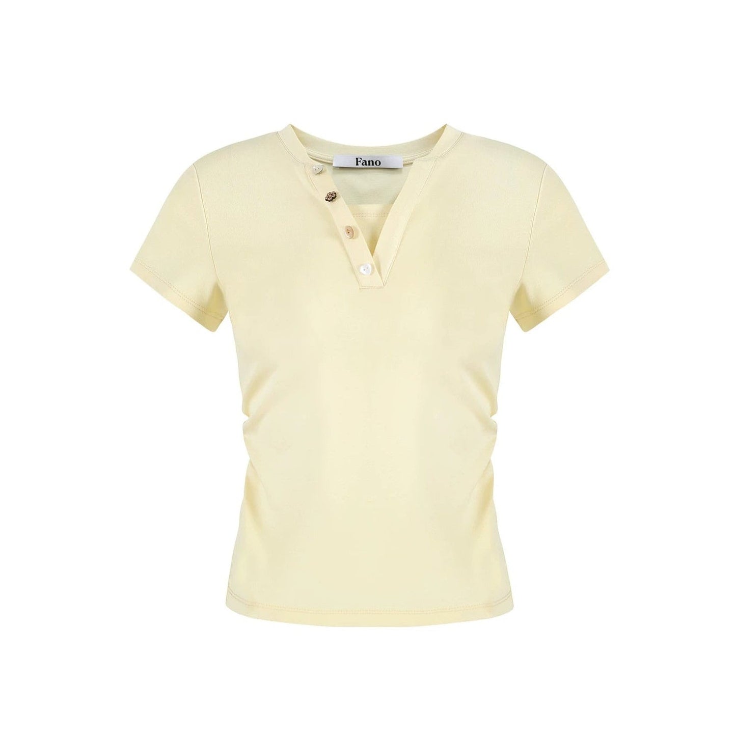 Maglia rétro a blocchi di colore con collo Henley