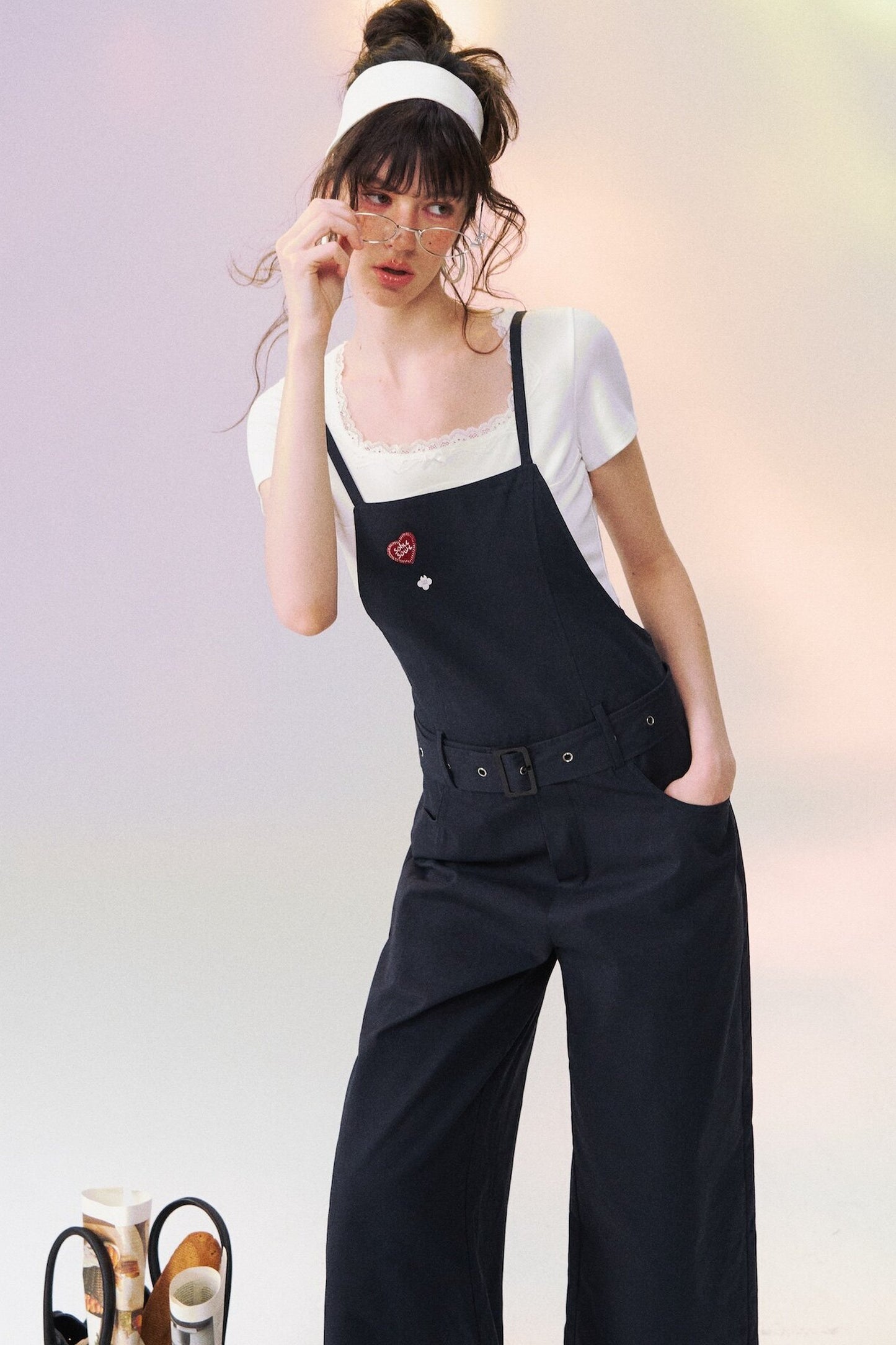 Relaxed Straight-Leg Overalls