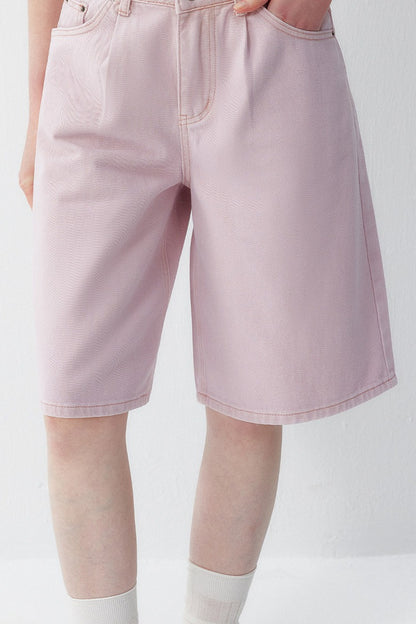 Sweet Pink Denim Shorts