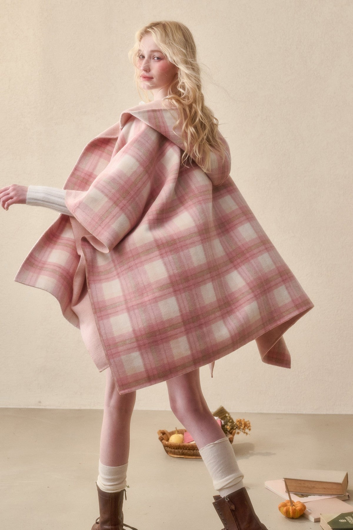 Reversible Wool Cape