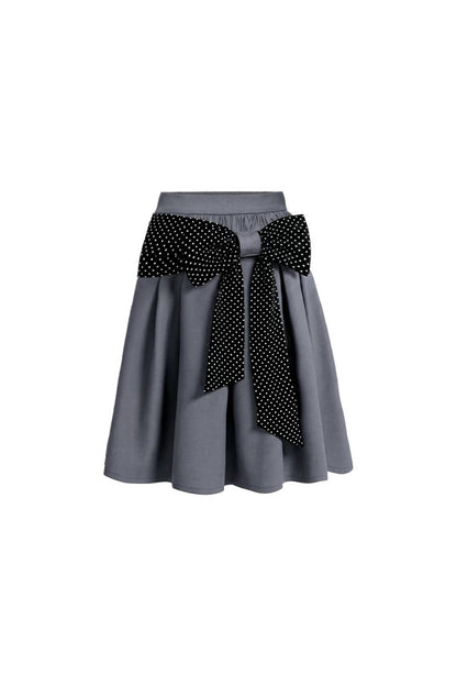 Polka Dot Retro Midi Skirt