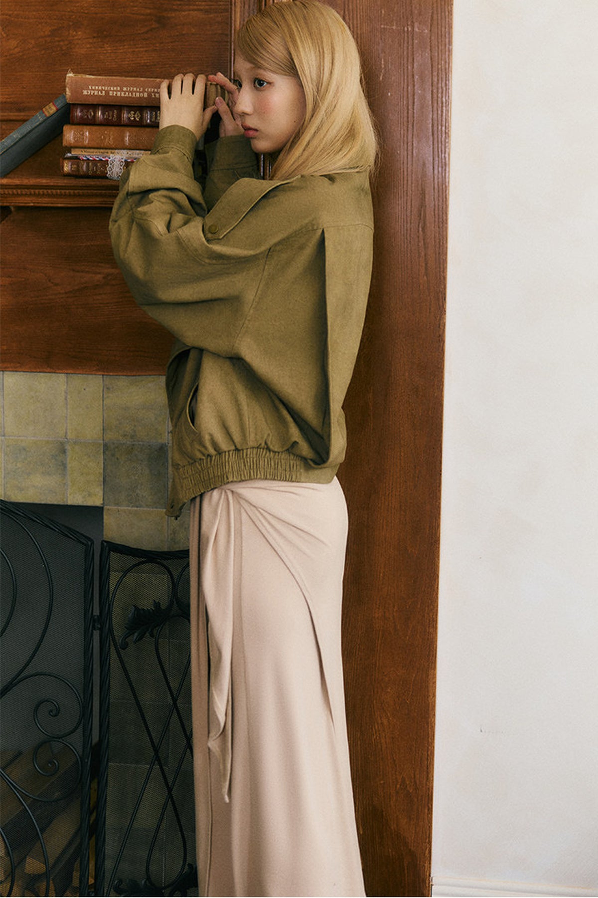 Distressed Loose Workwear Jacket