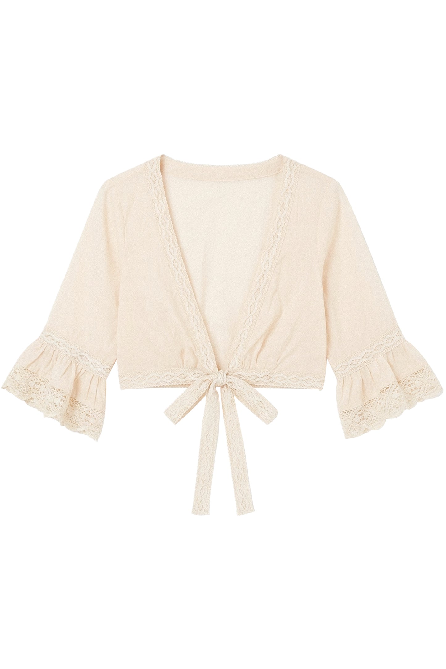 Completo con cardigan a scollo a V e allacciatura stringata e pantaloncini