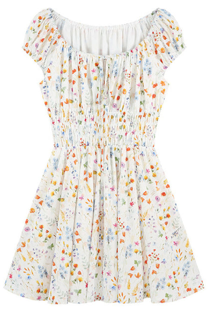 Floral Print A-Line Dress