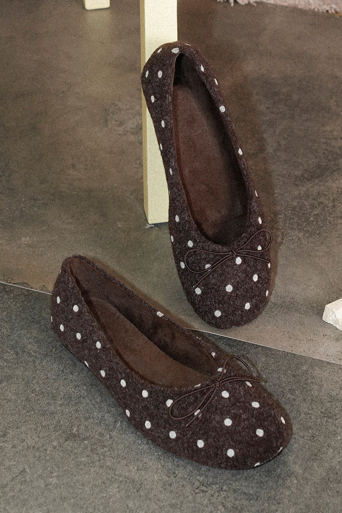 Polka Dot Bowknot Flats