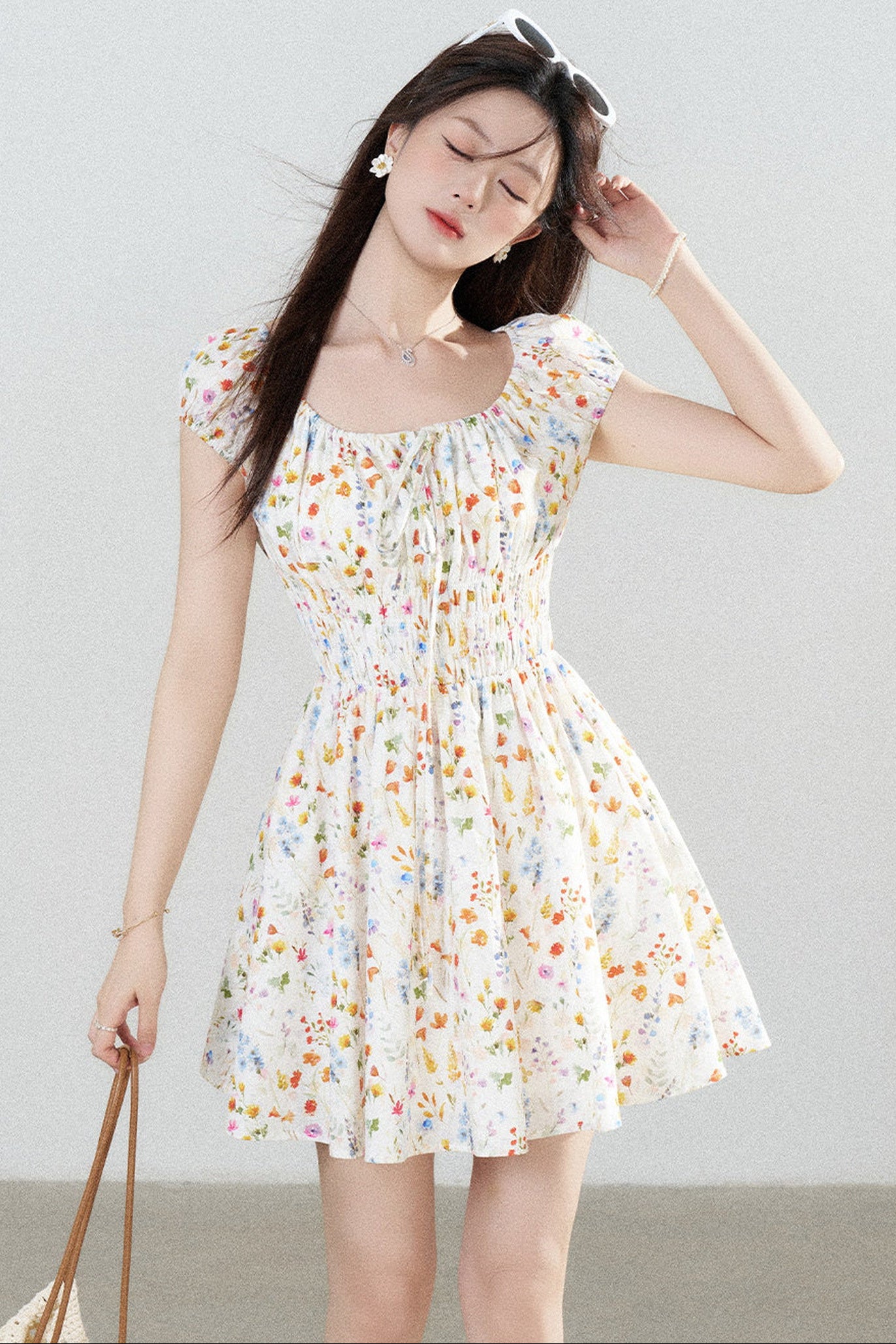 Floral Print A-Line Dress