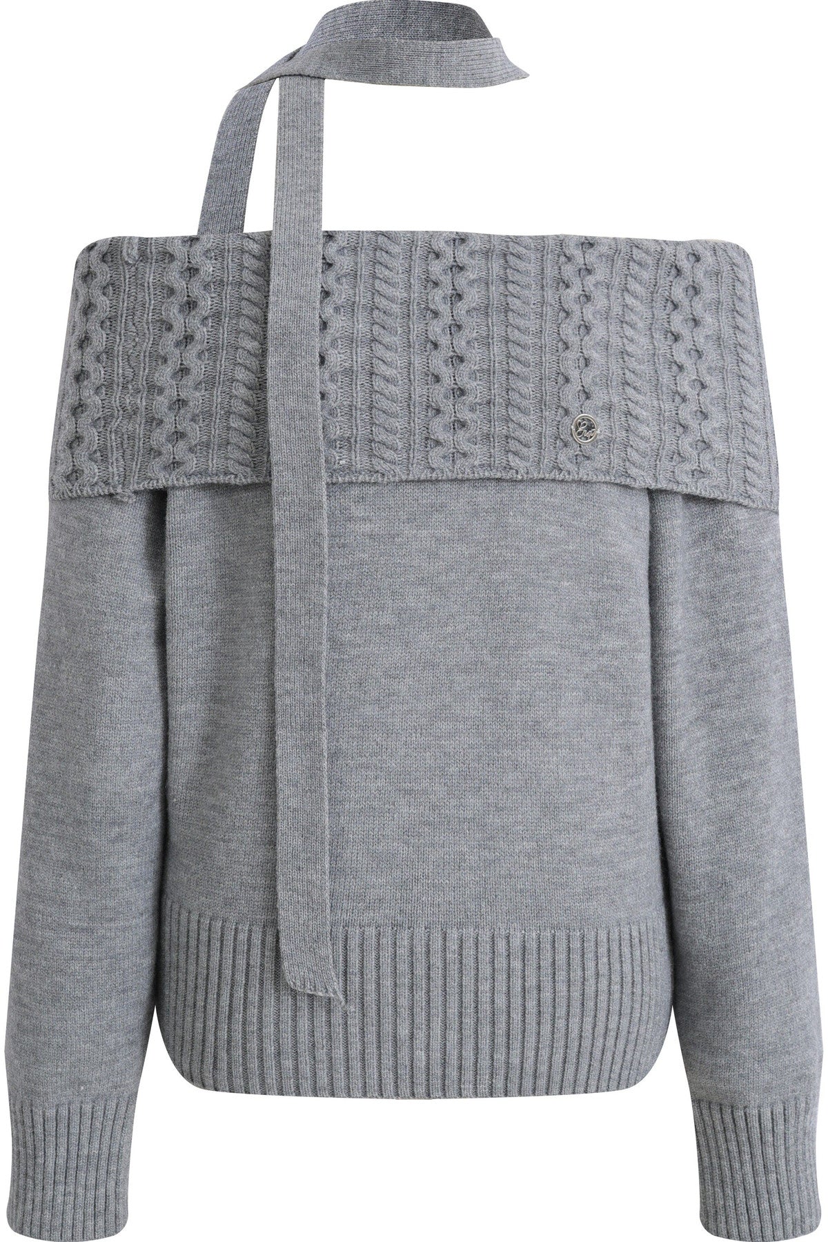 Off-Shoulder Knitted Sweater and Pants Set-Up