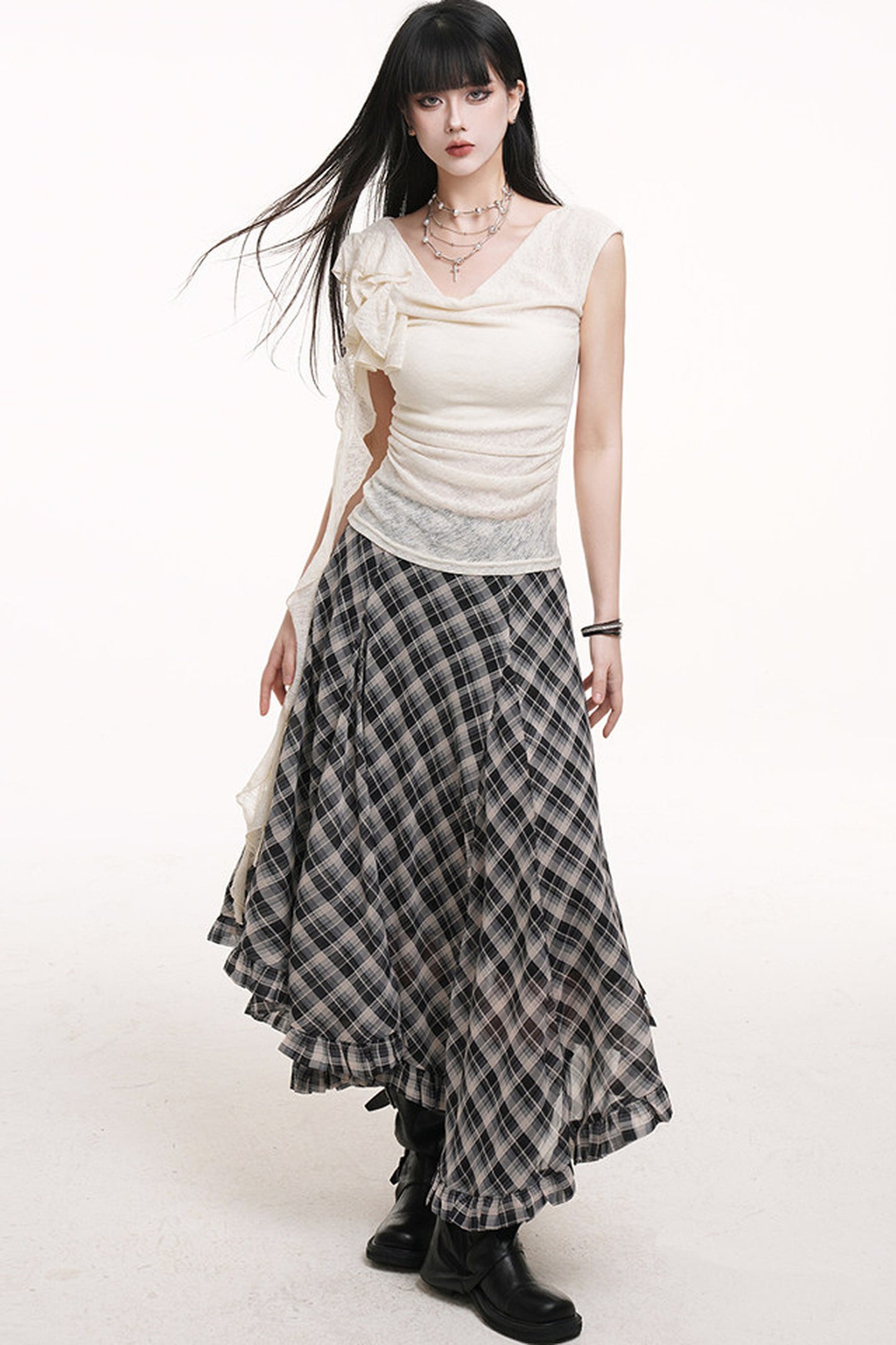 Sheer Sleeveless Blouse