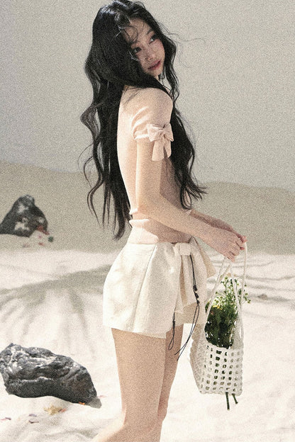 크롭 컷아웃 탑