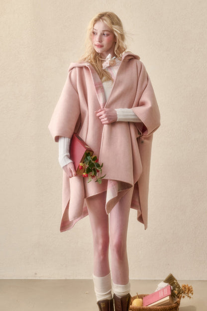 Reversible Wool Cape
