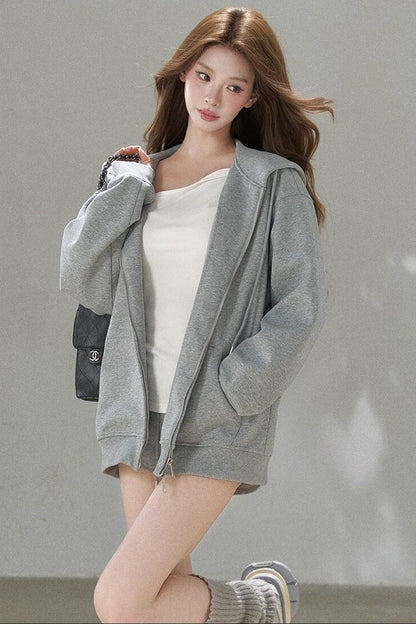 High-Weight Oversized Hoodie and Pants Set-Up