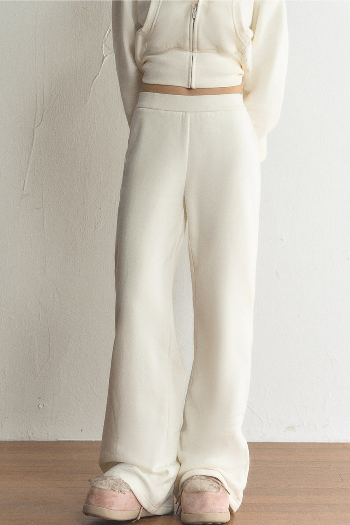 High-Waisted Loose Wide-Leg Straight-Leg Flared Pants
