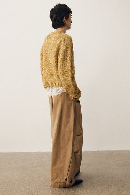 Retro Wide-Leg Parachute Pants