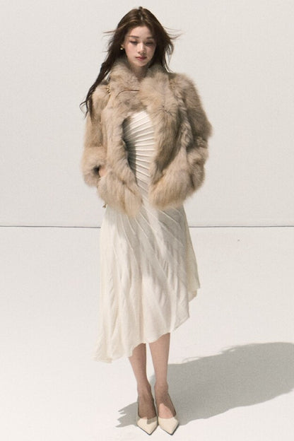 Fluffy Fox Fur Vest