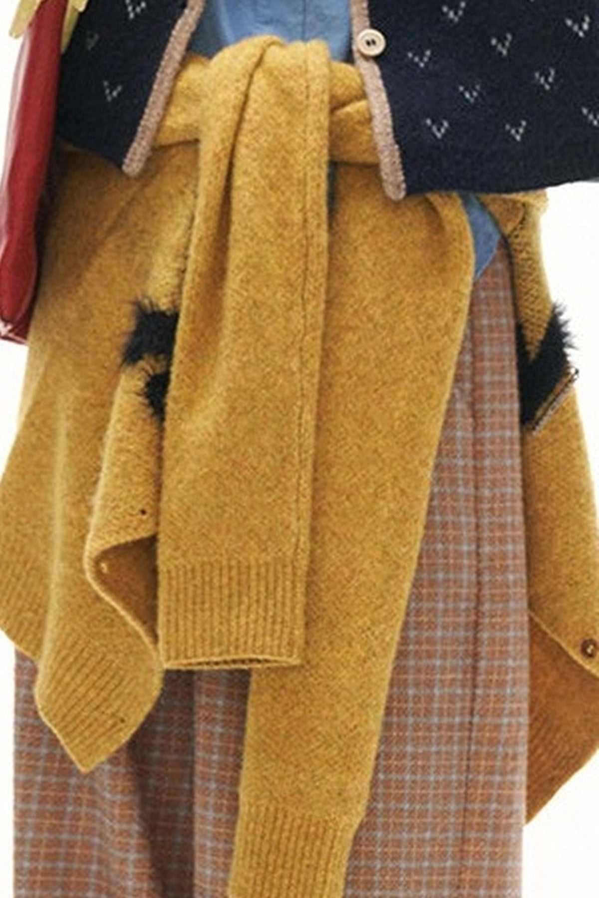 Retro Plaid Woolen Wide-Leg Pants