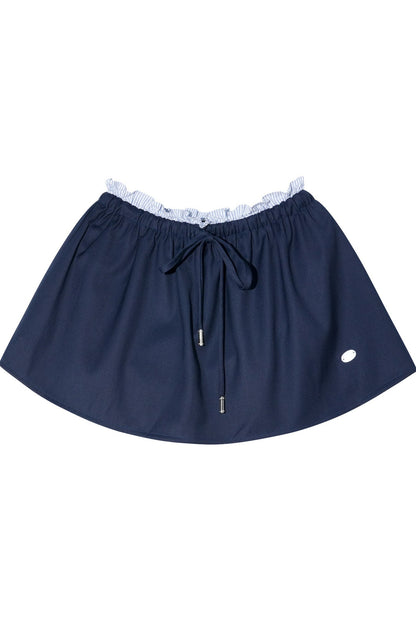 Layered-Look Polo Top and Skirt Set-Up