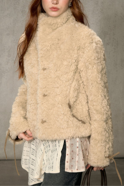Reversible Suede Lamb Wool Jacket