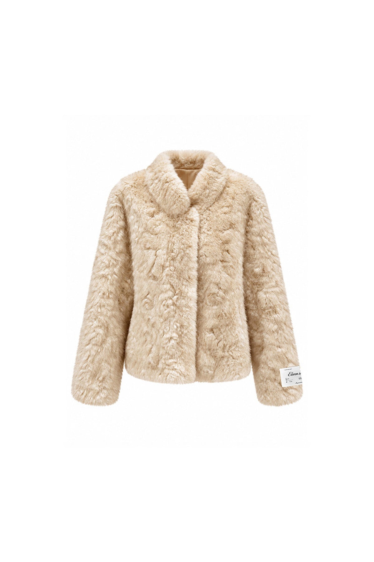 White Shearling Jacket and Pants Set-Up