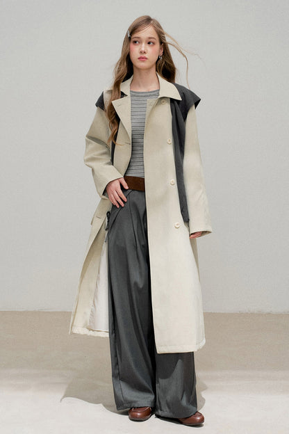 Warm Gray Classic Silhouette Jacket