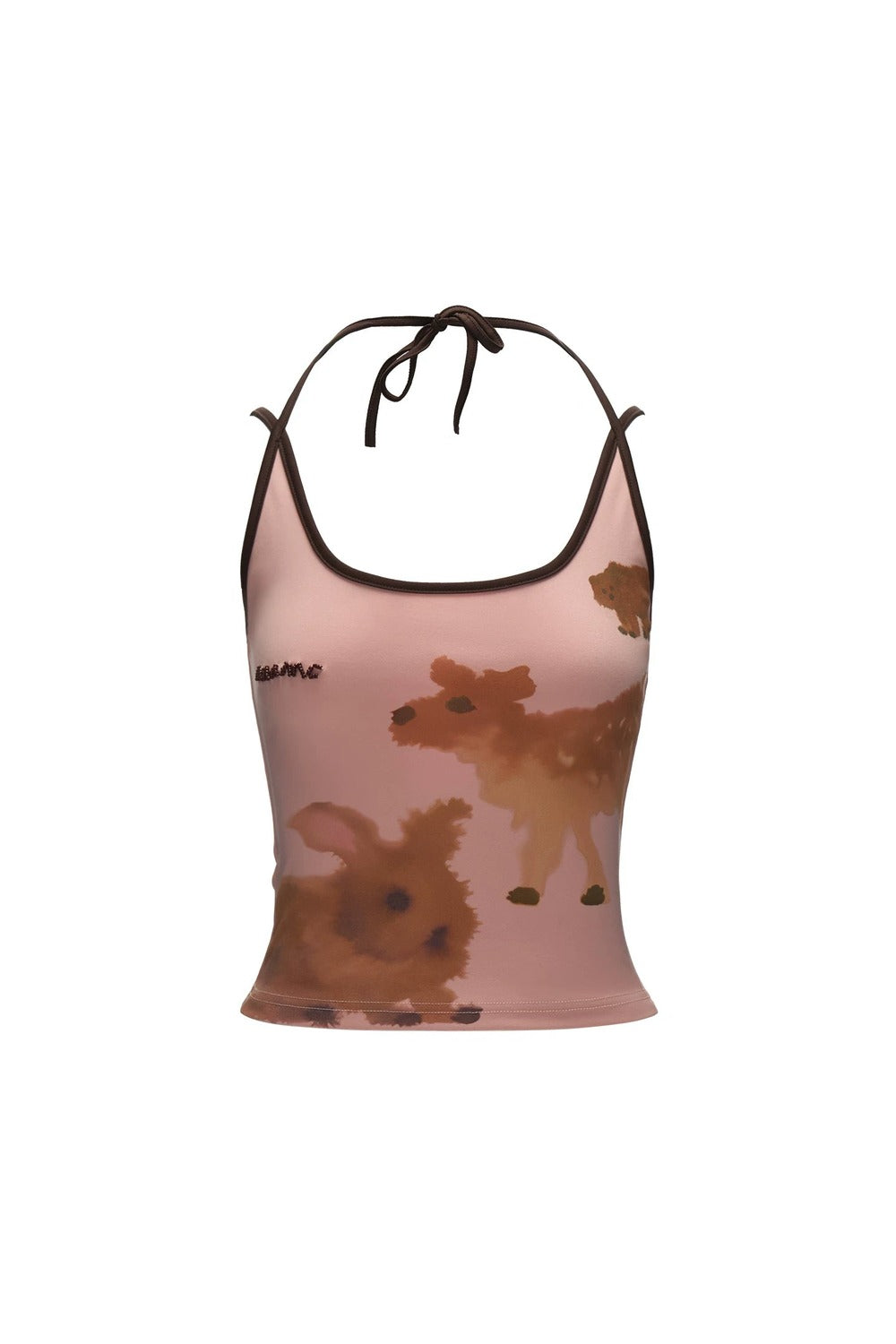 Animal Print Pink Camisole Top