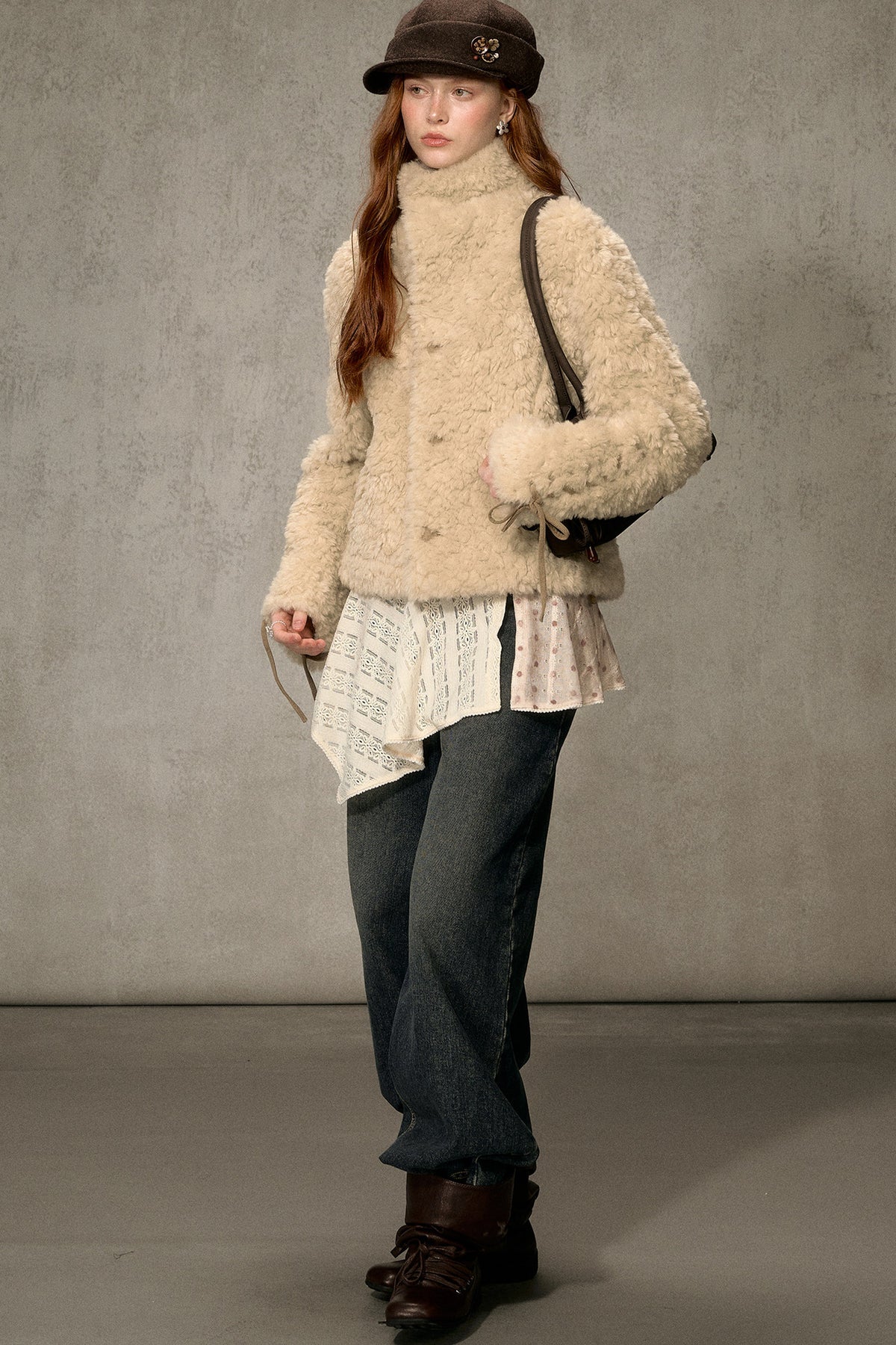 Reversible Suede Lamb Wool Jacket
