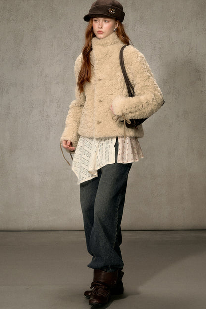 Reversible Suede Lamb Wool Jacket