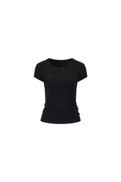 Viapitti Wavy Edge Layered T-Shirt Set-Up