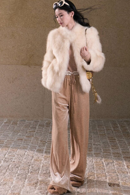 Fur Gradient Dyed Jacket
