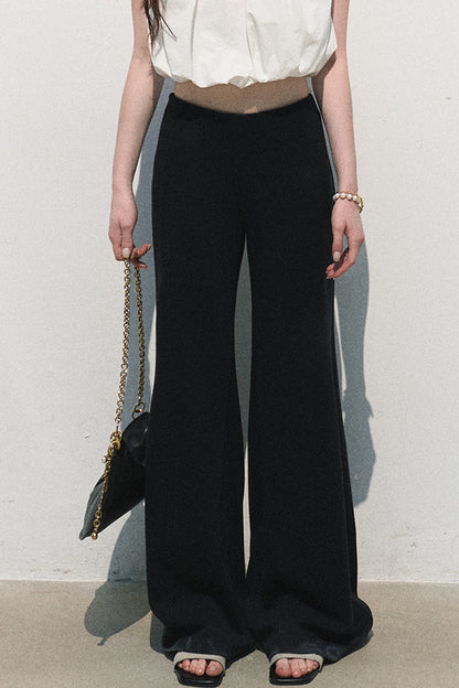 Modal Knit Wide-Leg Pants