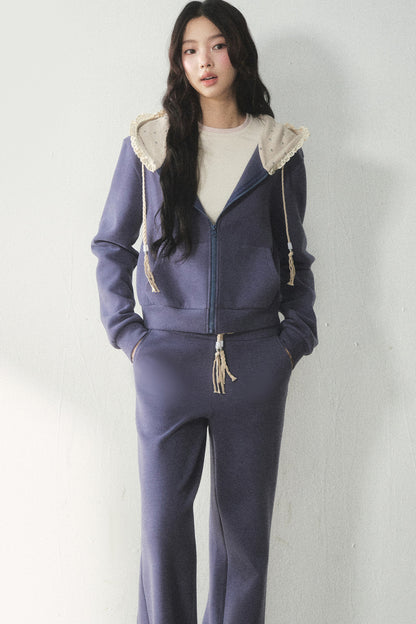 Floral Air-Layer Sweatshirt and Pants