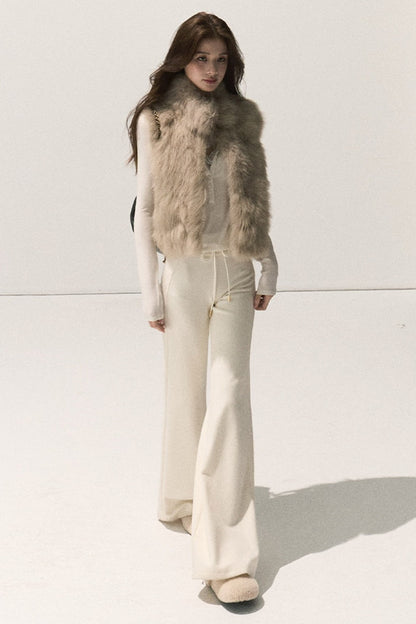 Fluffy Fox Fur Vest